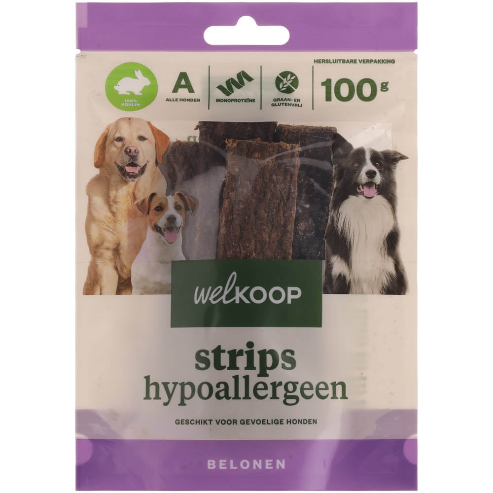 Welkoop - Strips Hypoallergeen - 100 Gram - konijn