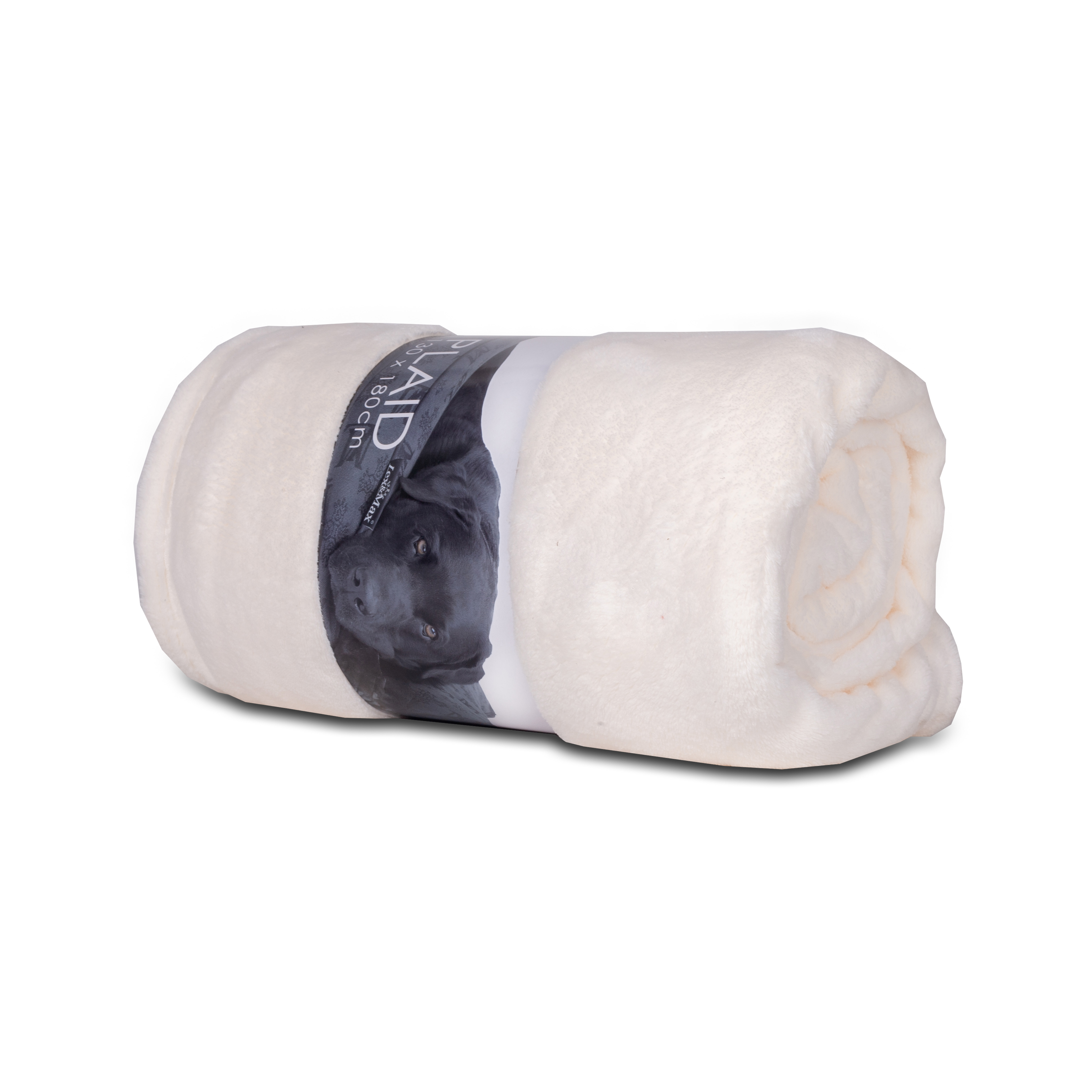 Lex & Max Fleeceplaid - Hondendeken - Wit - 1x180x130 cm Lex & Max Fleeceplaid - Hondendeken - Wit - 1x180x130 cm