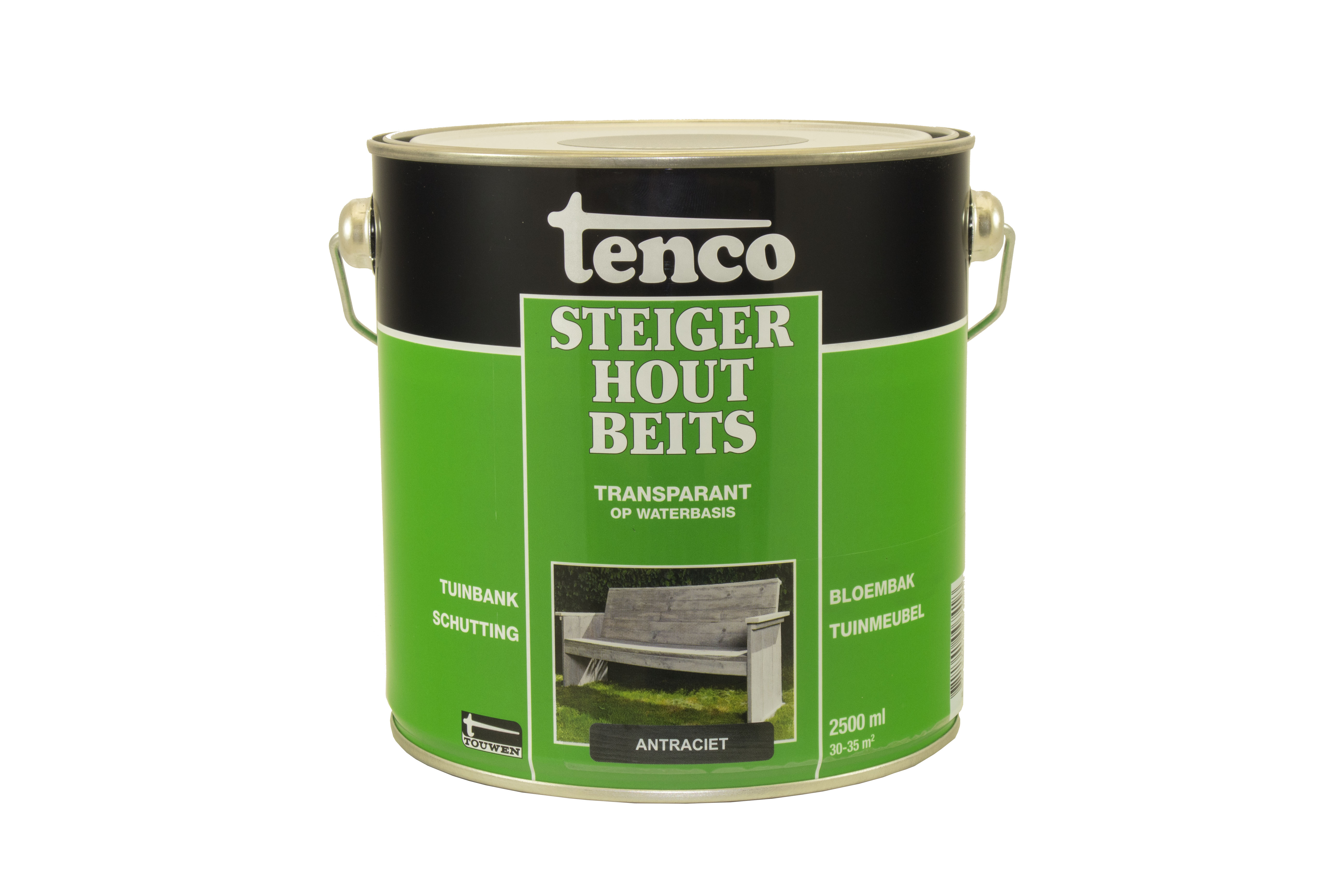 Tenco - Steigerhoutbeits - 2.5 Liter - Antraciet Tenco - Steigerhoutbeits - 2.5 Liter - Antraciet