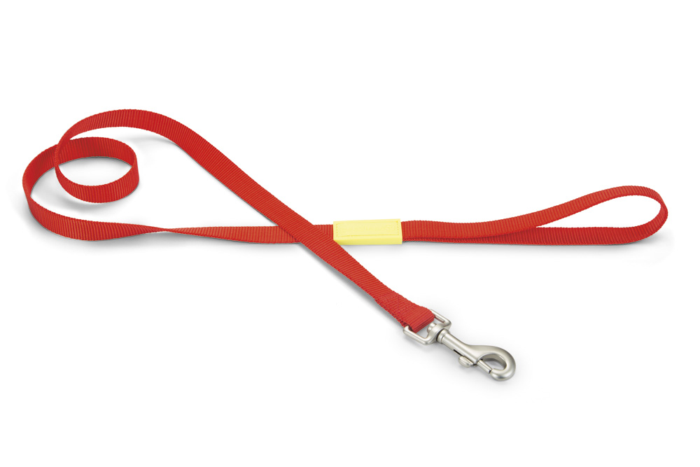Beeztees Uni - Hondenriem - rood - 2 cm - 120 cm