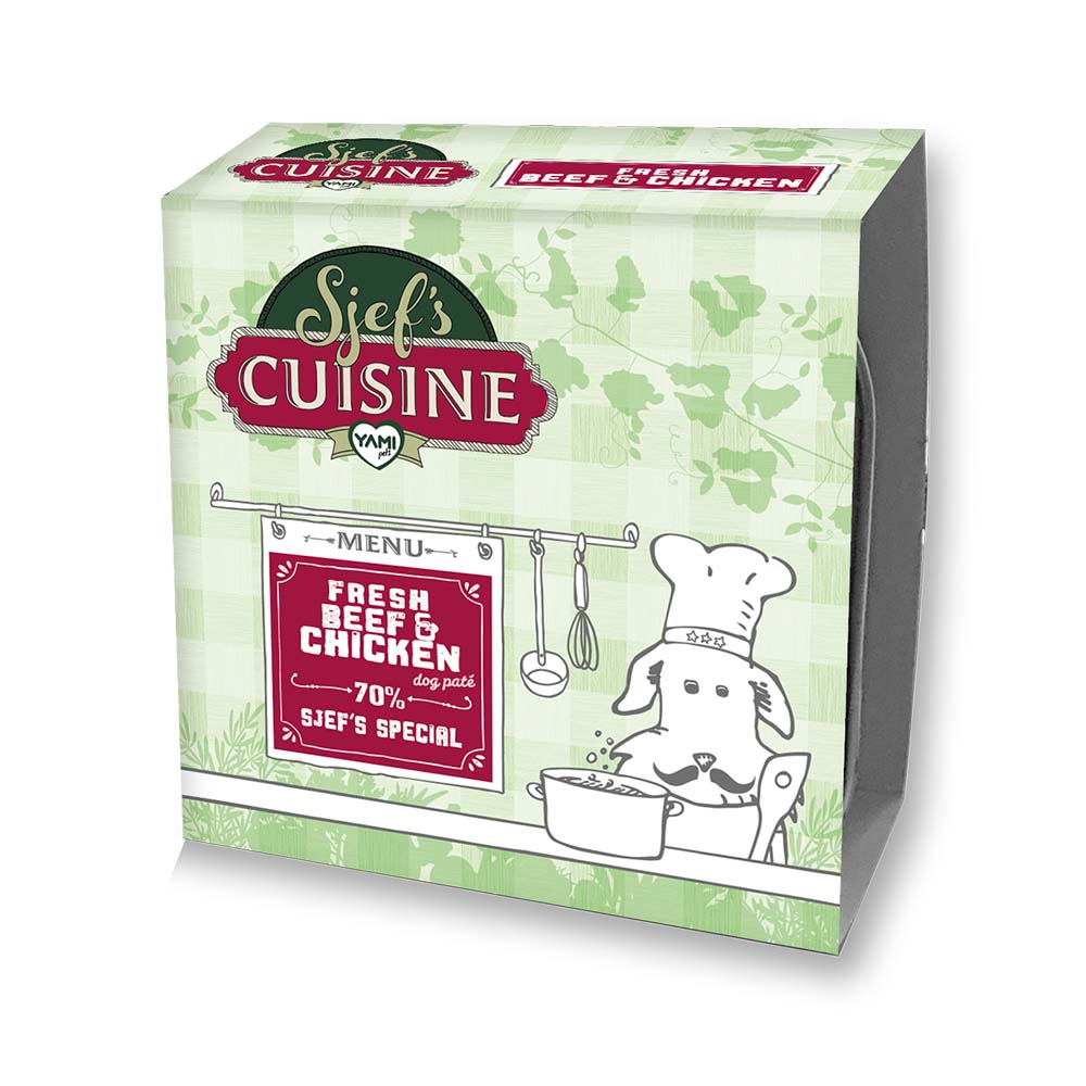 Sjef's Cuisine Special Paté - Hondenvoer - 300 Gram - kip, rund