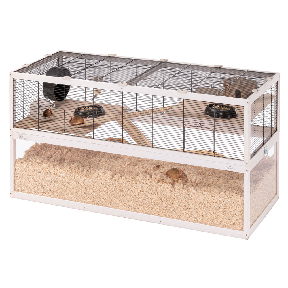 Ferplast Domster 120 - Hamsterkooi - Wit - 50x120x66.5 cm