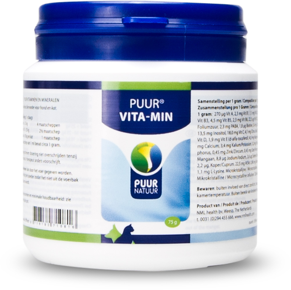 Puur Vita-Min - Voedingssupplement - 75 Gram Puur Vita-Min - Voedingssupplement - 75 Gram