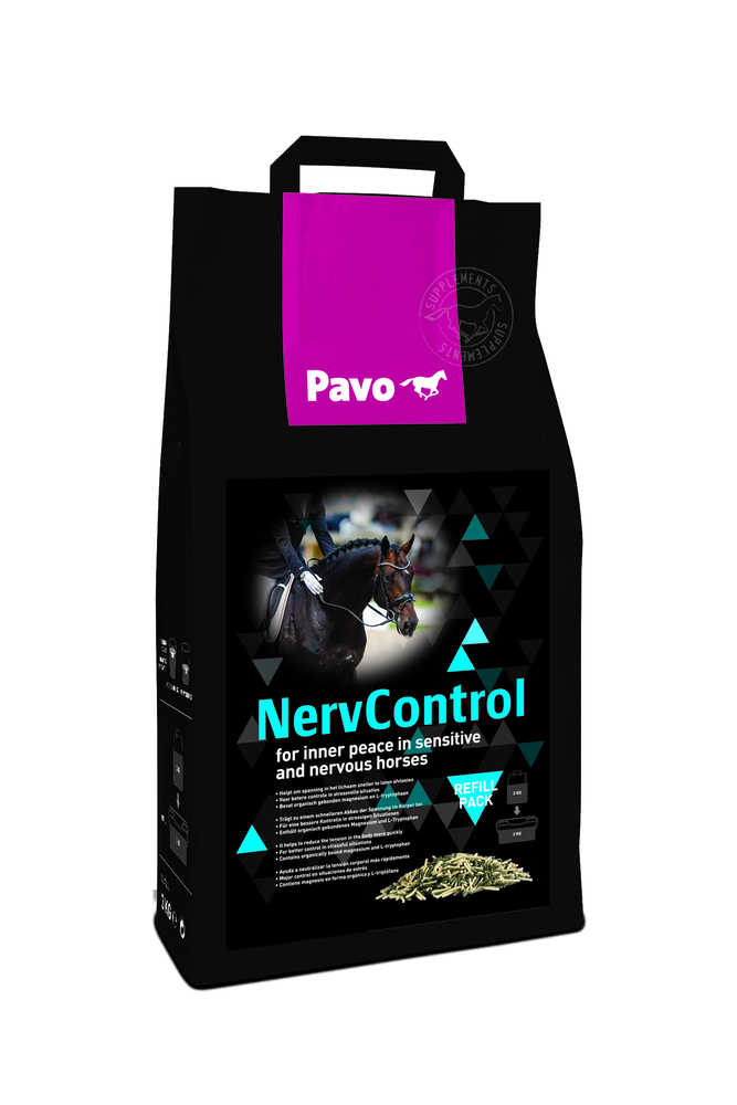 Pavo Nervcontrol Navulling Supplement - Paardenvoer - 3 Kilogram - Zak