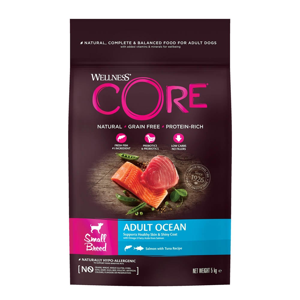 Wellness CORE Adult Ocean Small-Breed - Hondenvoer - 5 Kilogram - tonijn, zalm