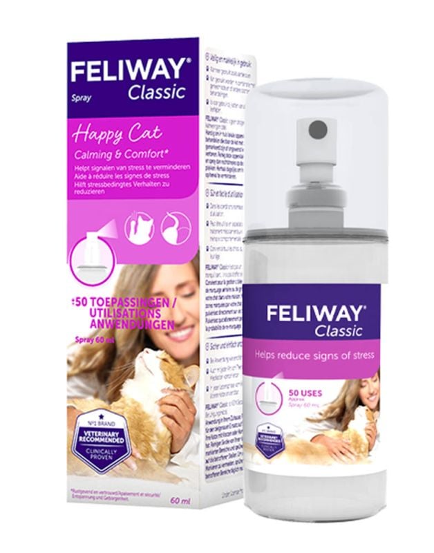 Feliway Classic Spray - Anti Stress - 60 Milliliter Feliway Classic Spray - Anti Stress - 60 Milliliter