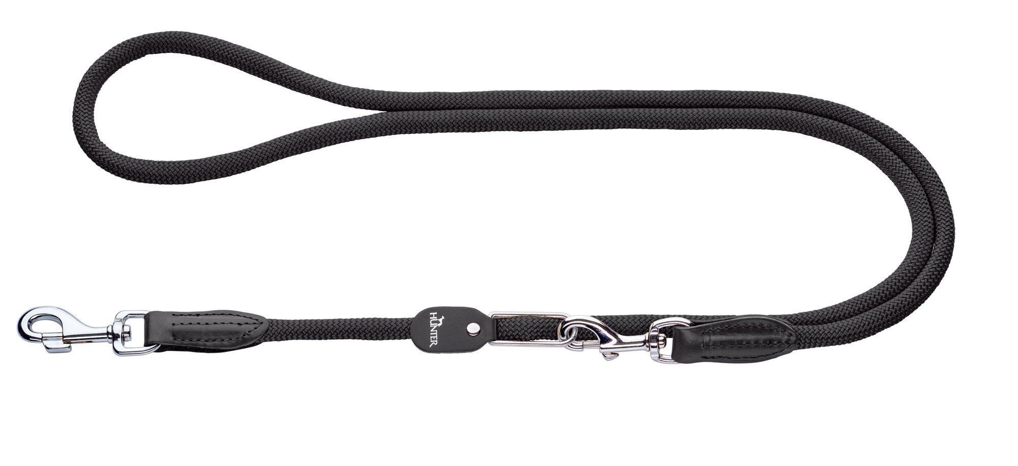 Hunter Vario Freestyle lijn - Hondenriem - Zwart - 200 cm