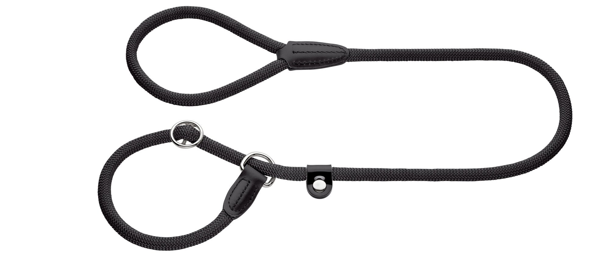 Hunter Freestyle - Retrieverlijn Hond - Zwart - 0.8 cm - 170 cm