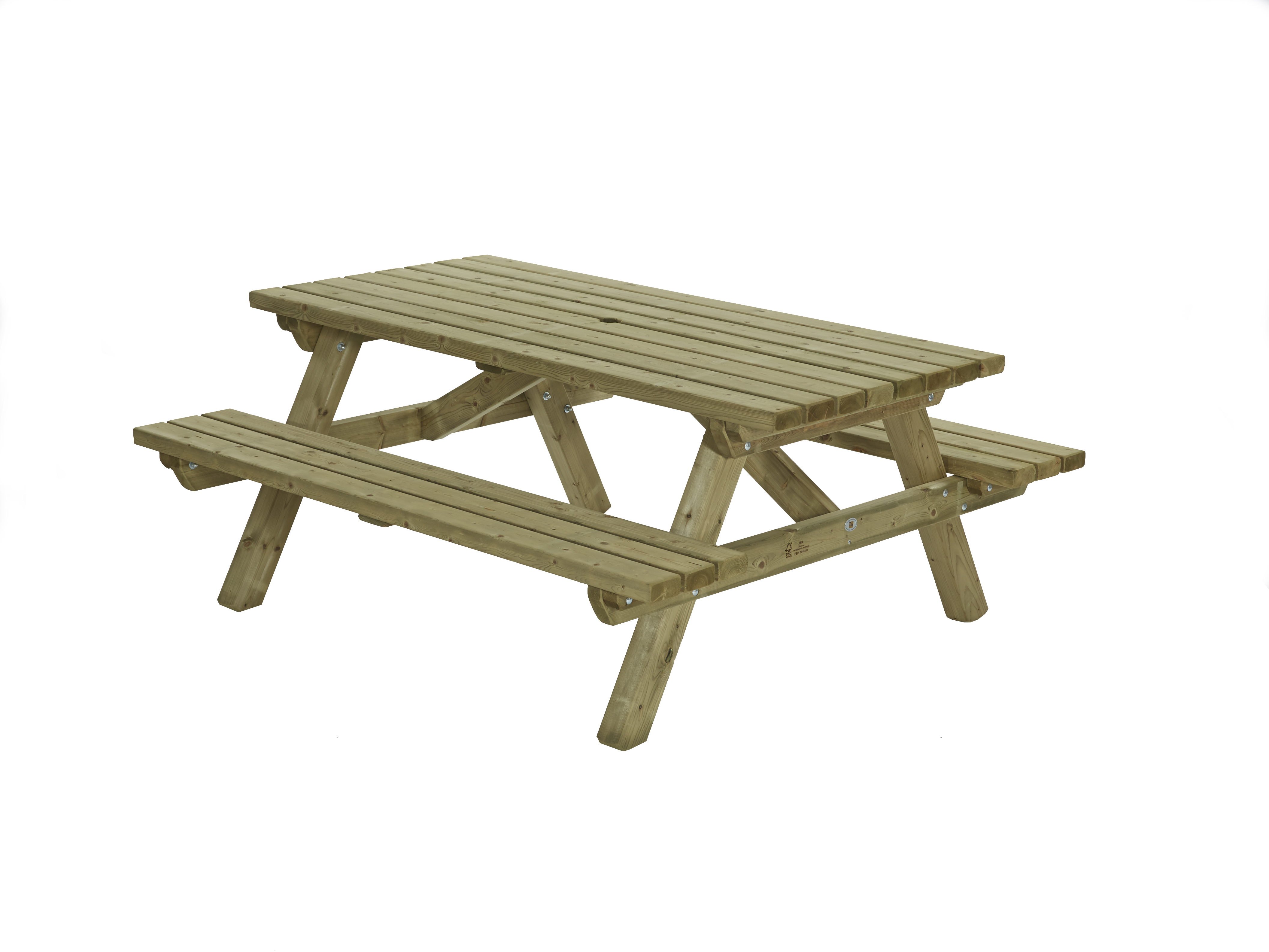 Talen   - Picknicktafel - Bruin - 76x160x180 cm