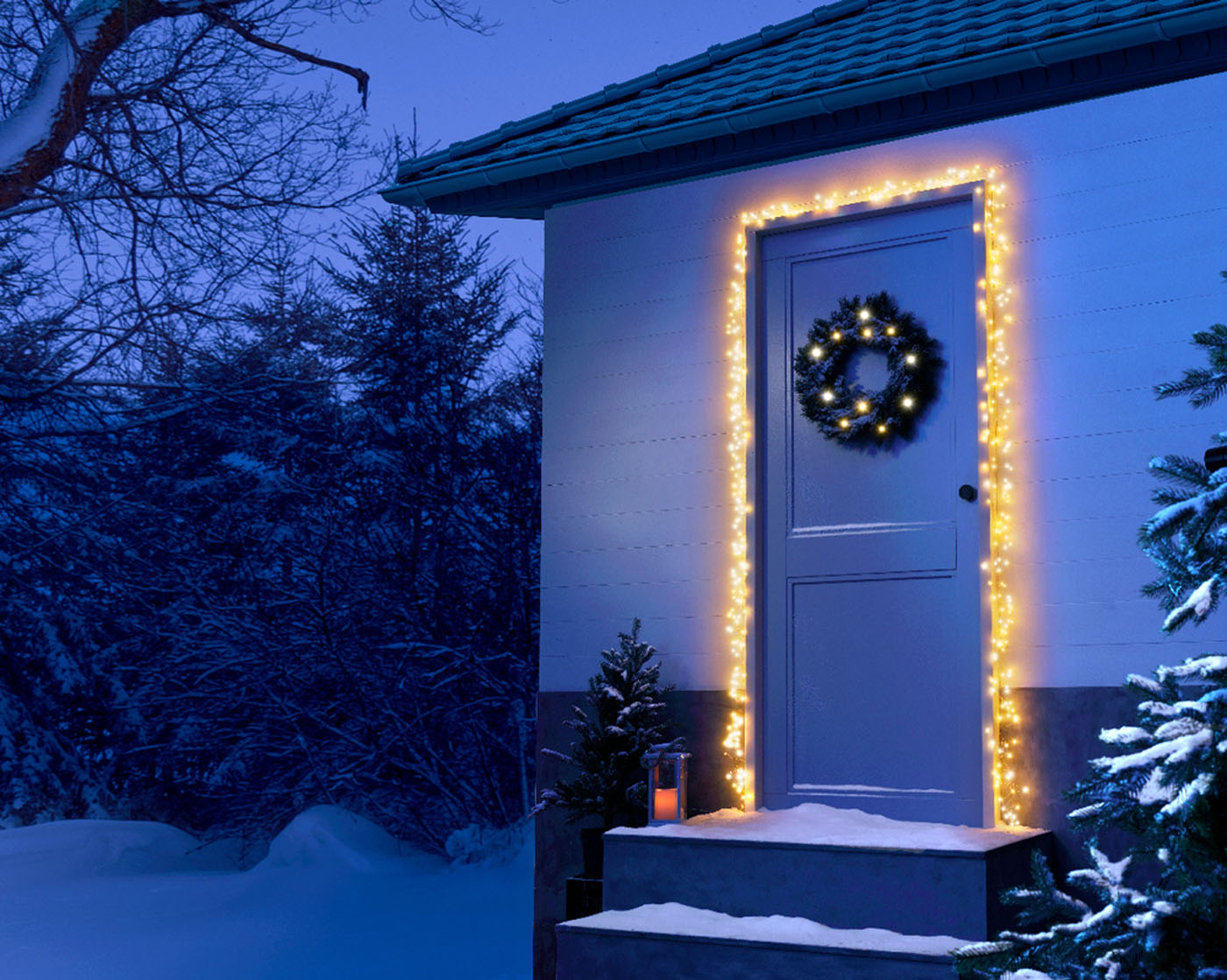 Lumineo Compact - Deurkozijn verlichting - 440 - Zwart - Warm wit