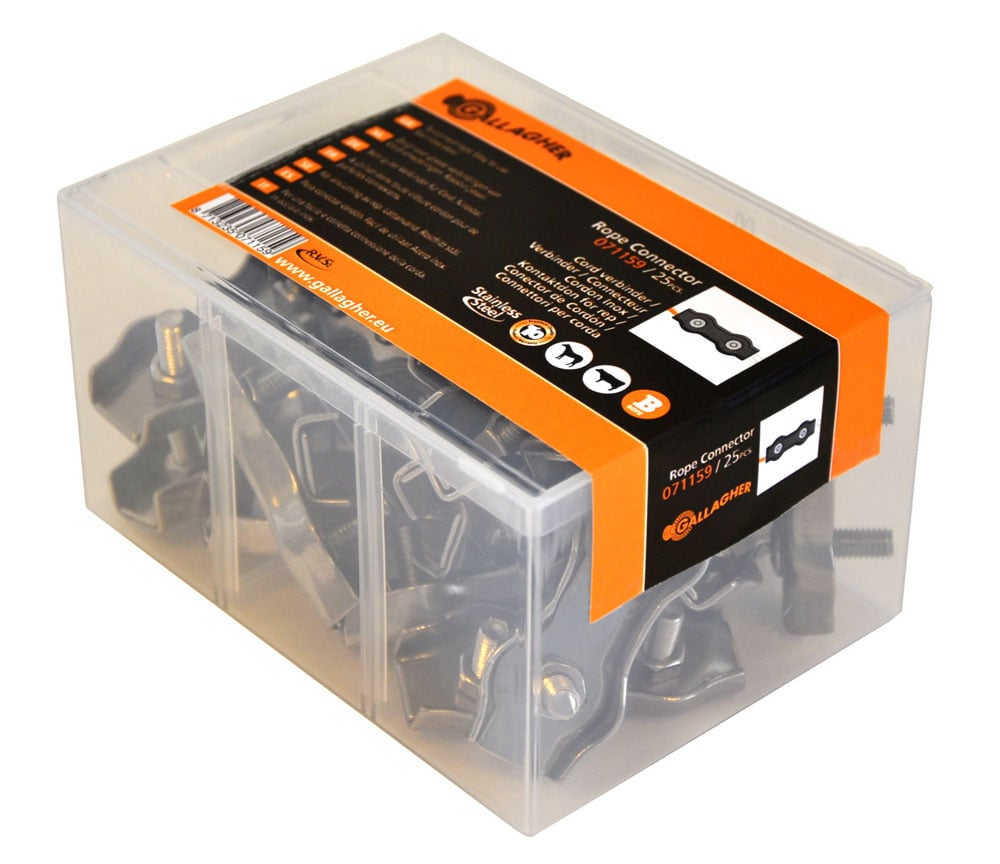 Gallagher - Cord Verbinder - 7.2 cm - 25 Stuks - 9.5 cm Gallagher - Cord Verbinder - 7.2 cm - 25 Stuks - 9.5 cm