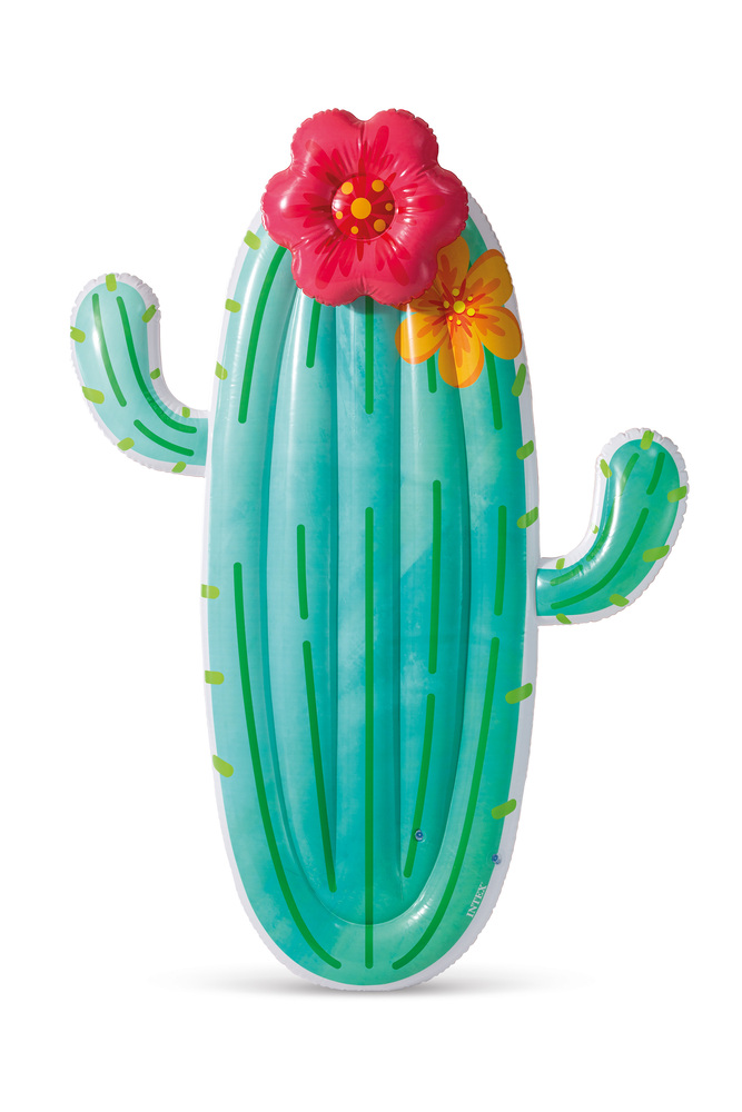 Intex Cactus Float - Luchtbed - Groen - 180x130x28 cm