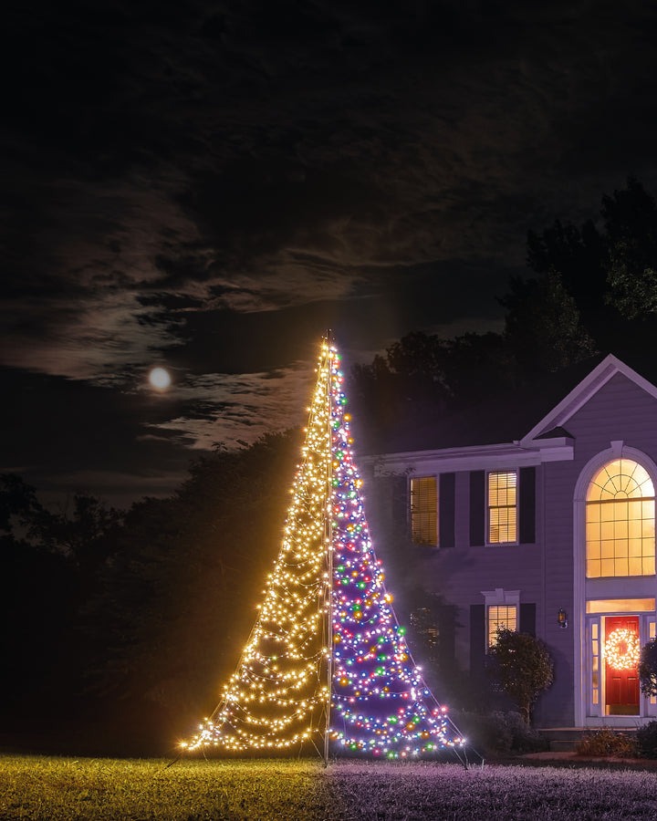 Fairybell Luminous Switch - Vlaggenmast kerstboom - 1500 - Multicolor - 400 cm