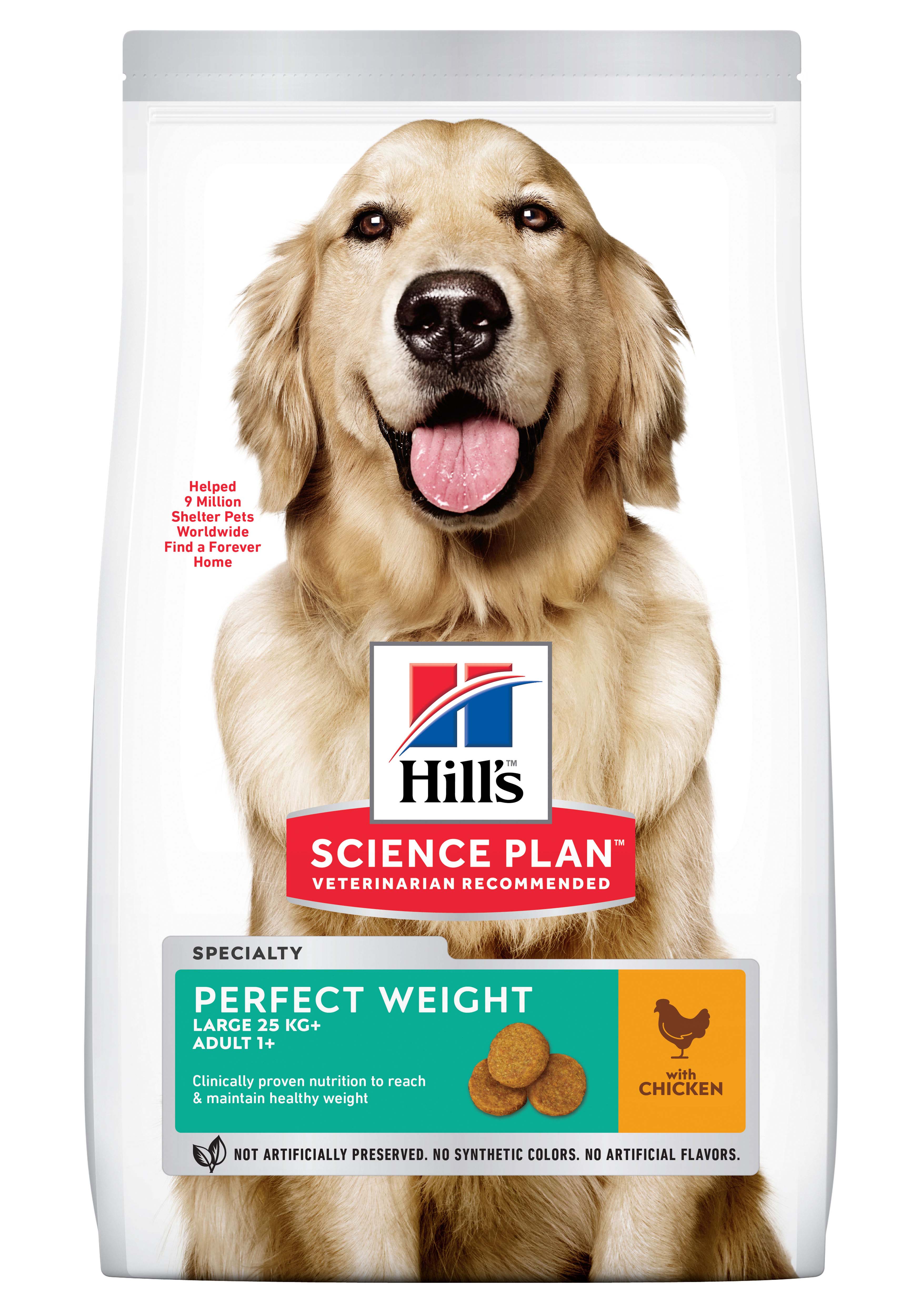 Hill's Science Plan Adult Perfect Weight Large - Hondenvoer - 12 Kilogram - kip