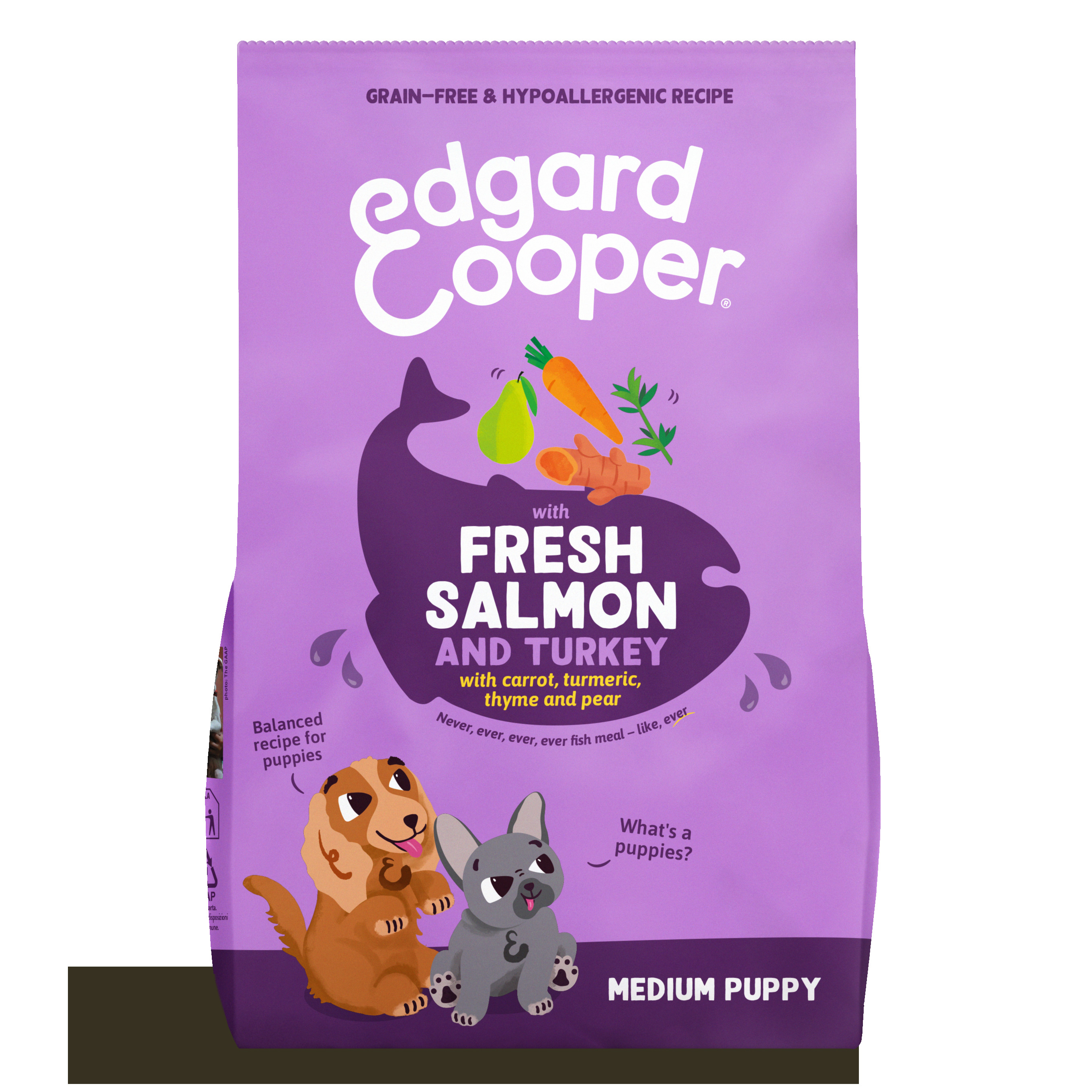 Edgard & Cooper Puppy - Hondenvoer - 2.5 Kilogram - kalkoen, zalm