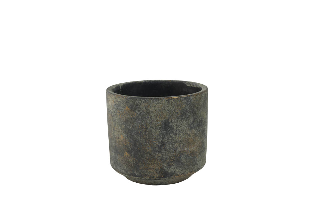 TS COLLECTION Saar - Bloempot - Grijs - 14 cm