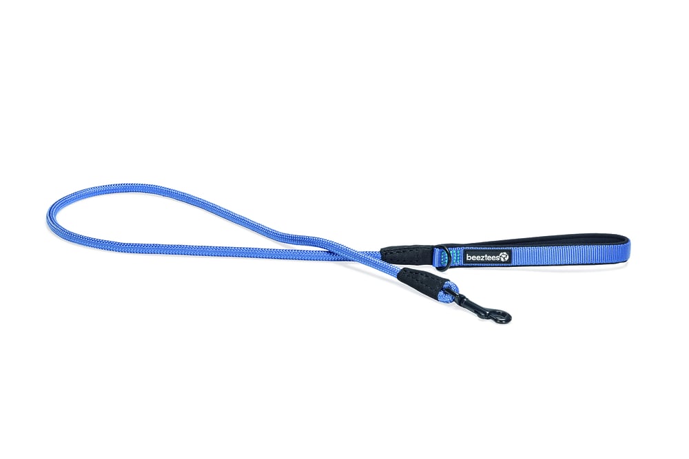 Beeztees Premium Parinca - Hondenriem - Blauw - 1 cm - 120 cm
