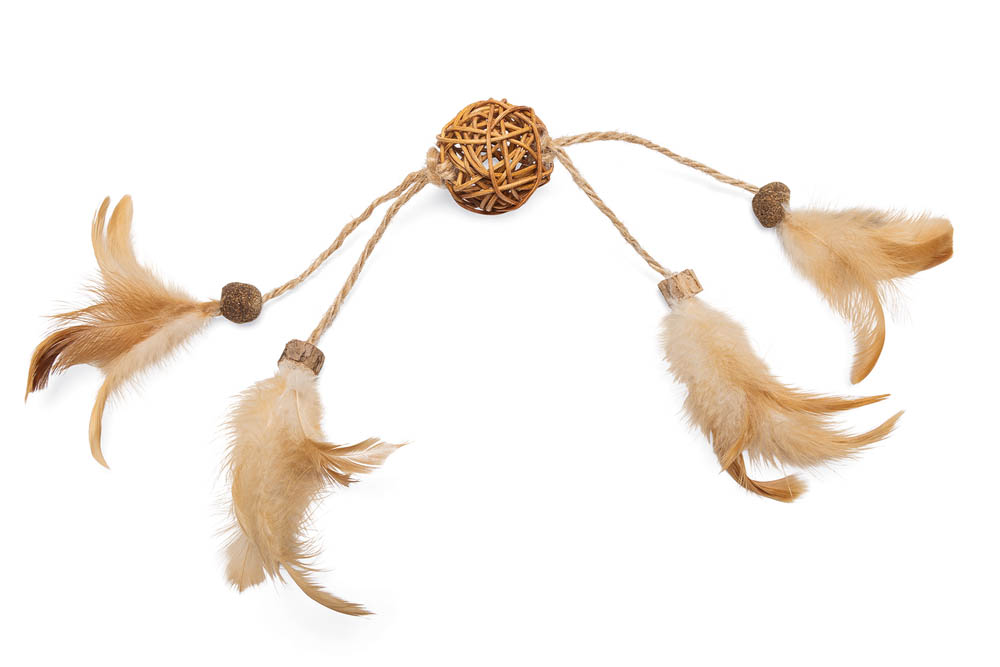 Beeztees Bal Tipy - Kattenspeeltje - Beige