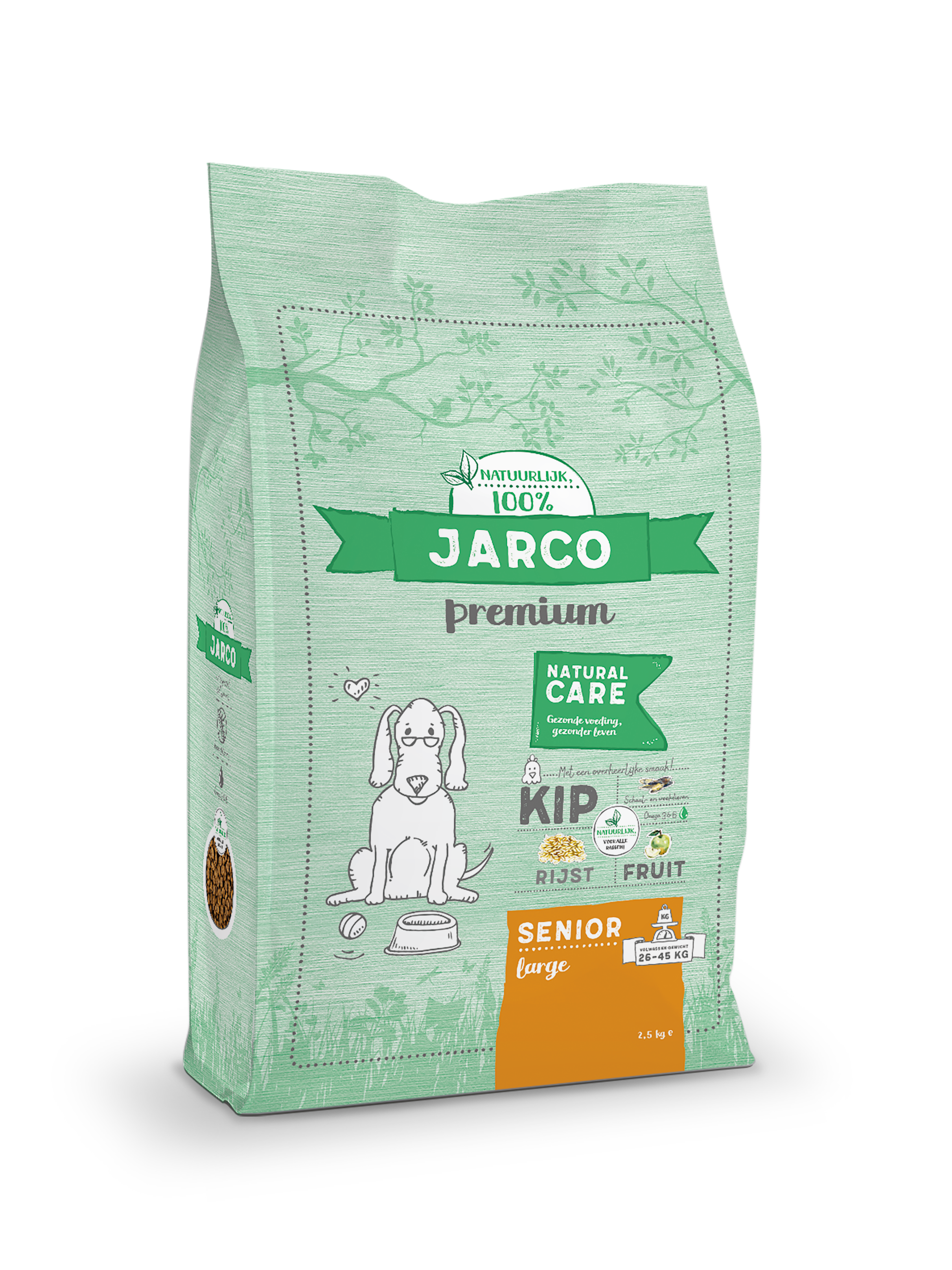 Jarco Dog Large Senior - Hondenvoer - 2.5 Kilogram - kip