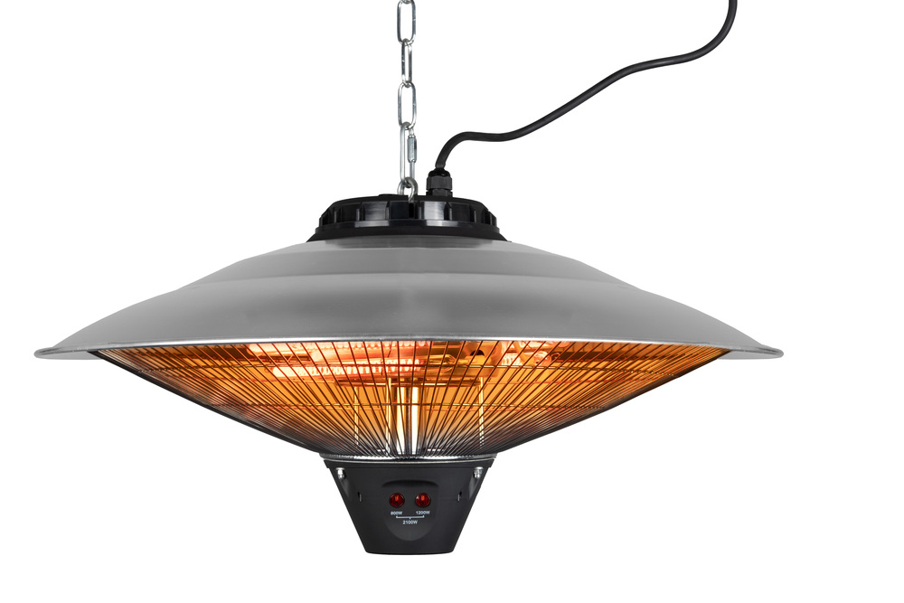 Eurom Partytentheater 2100 - Hangende terrasverwarmer - Grijs - 2100 W