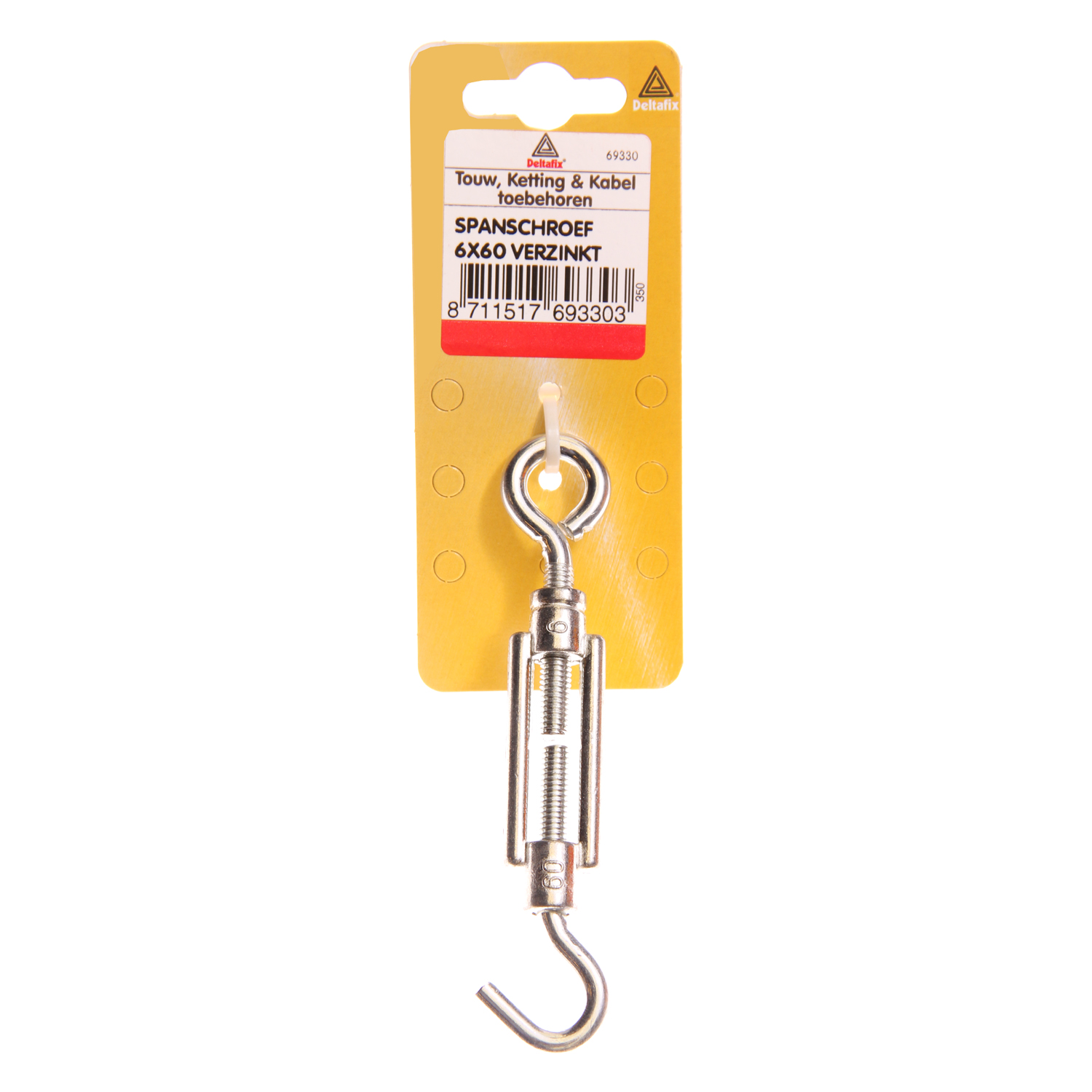 Deltafix 50x5mm - Spanschroef - Verzinkt - 0.5 cm Deltafix 50x5mm - Spanschroef - Verzinkt - 0.5 cm