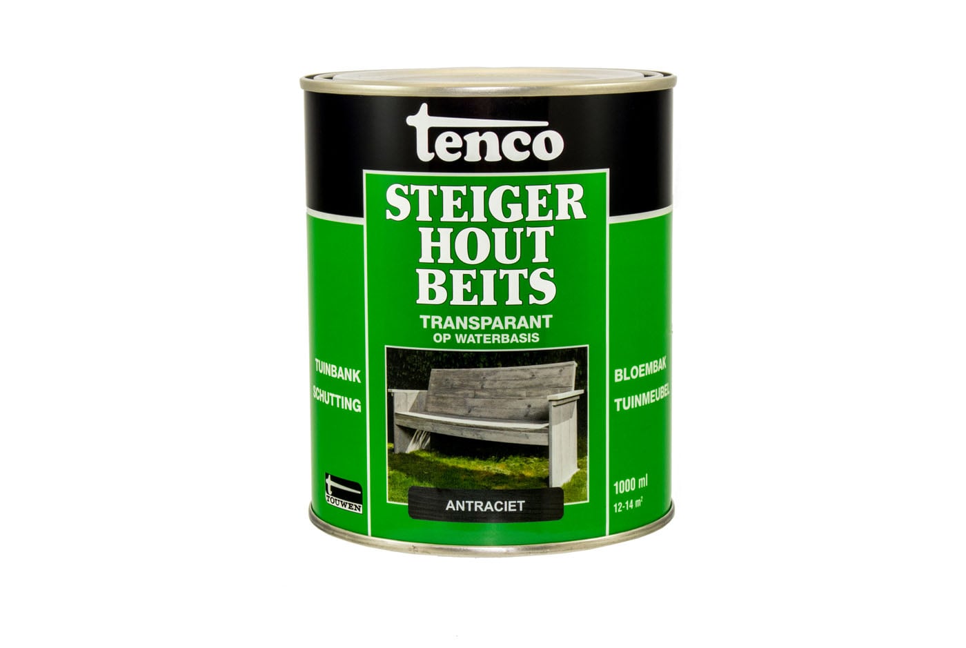 Tenco - Steigerhoutbeits - 1 Liter - Antraciet Tenco - Steigerhoutbeits - 1 Liter - Antraciet