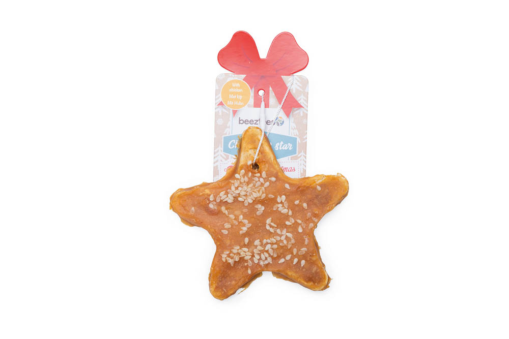 Beeztees Kerstster Koekje - Hondensnack - 35 Gram - Kip