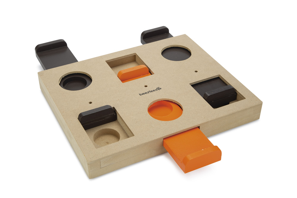 Beeztees Trainings Denkspel Zenga - Puzzel - Hondenspeelgoed - Bruin Oranje