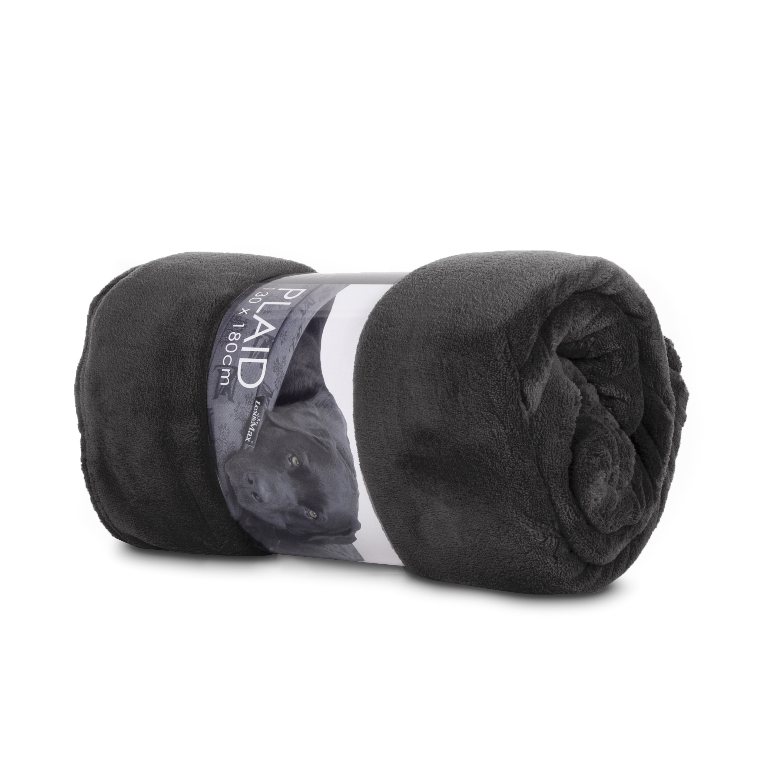 Lex & Max Fleeceplaid - Hondendeken - Grijs - 1x180x130 cm