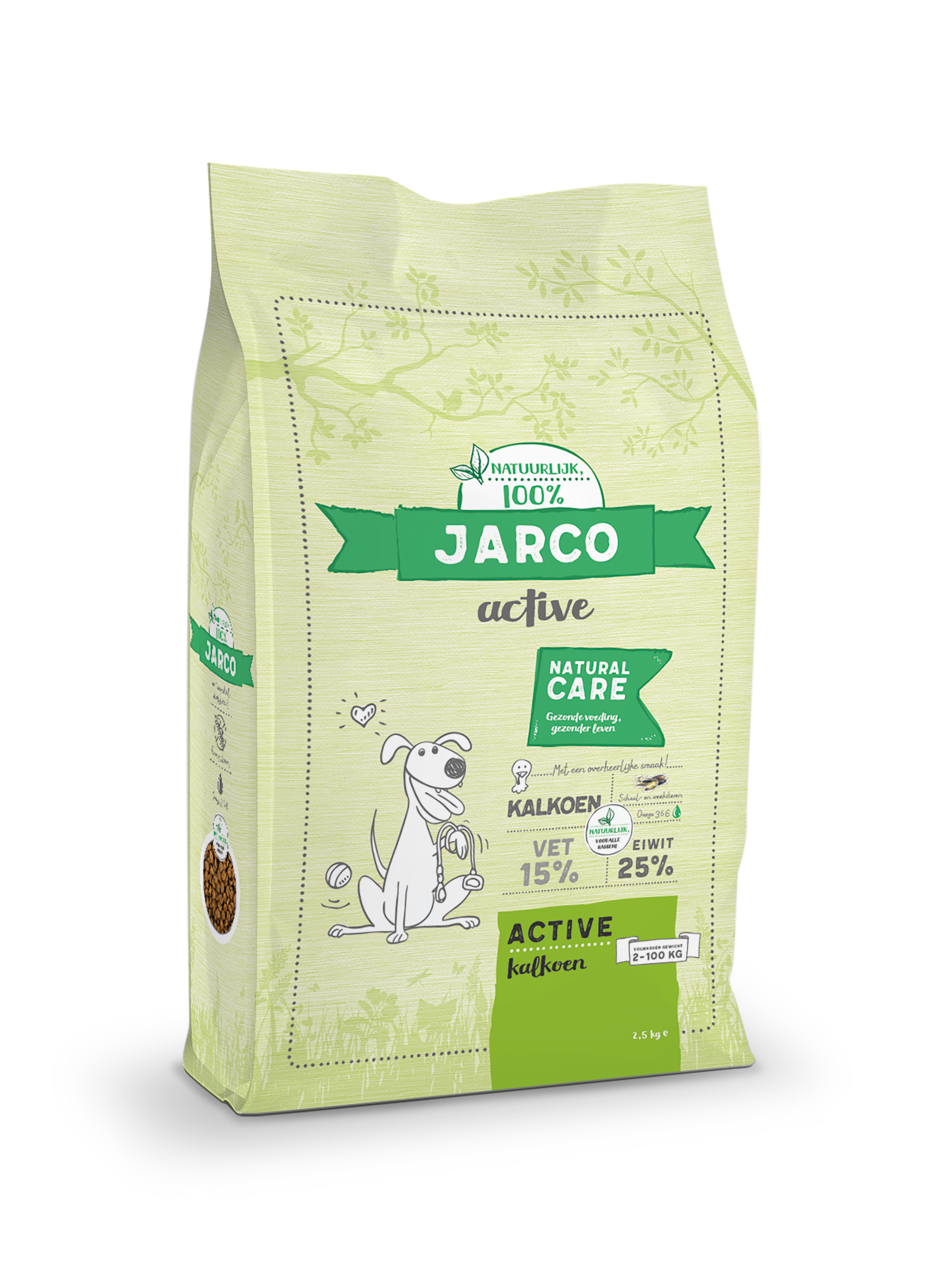 Jarco Dog Active - Hondenvoer - 12.5 Kilogram - kalkoen, eend