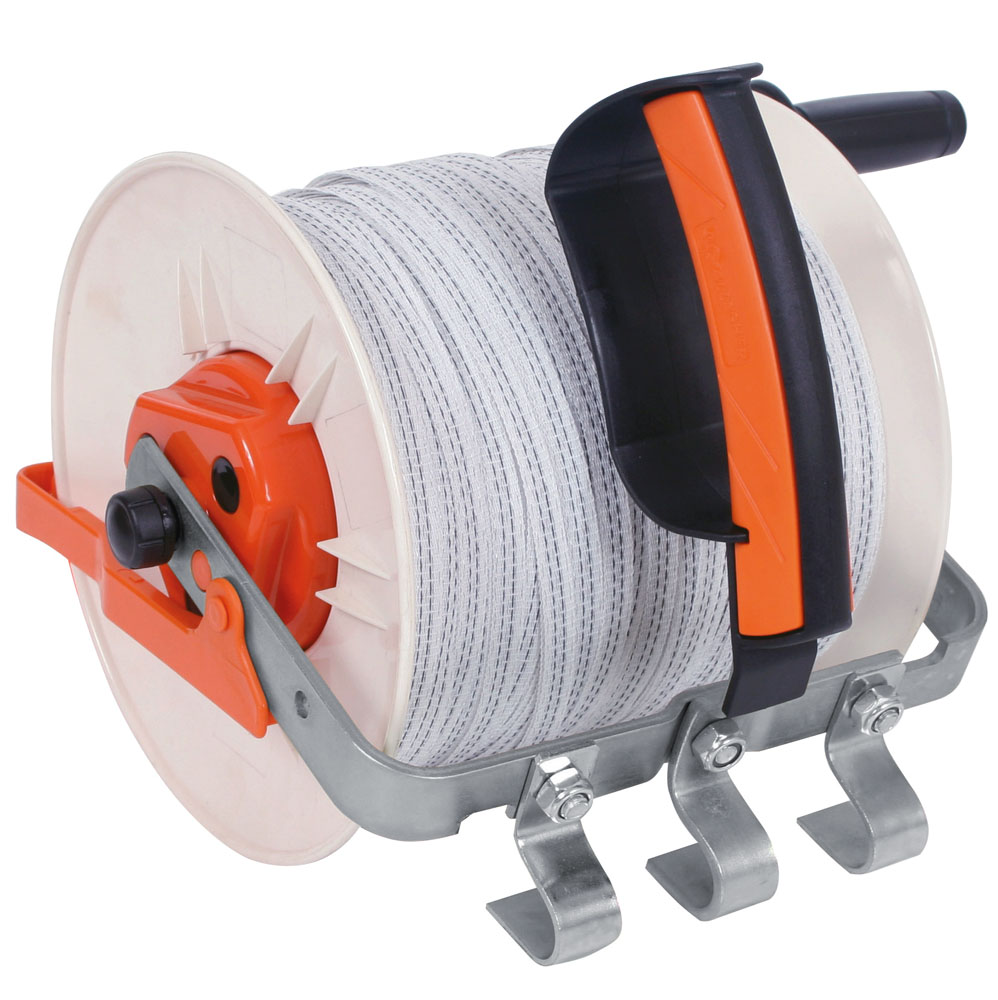 Gallagher - Draadhaspel met versnelling - 30 cm - Wit - 42.5 cm - 120000 cm