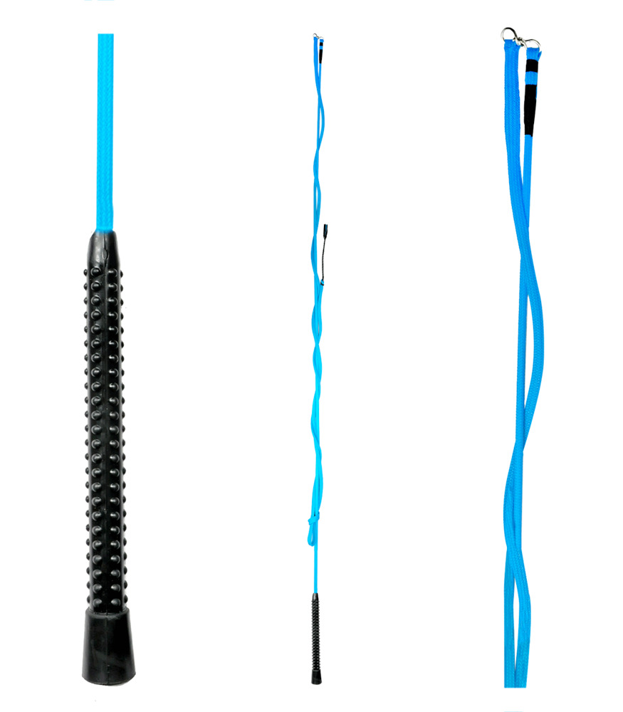 Waldhausen - Longeerzweep - Blauw - 180 cm