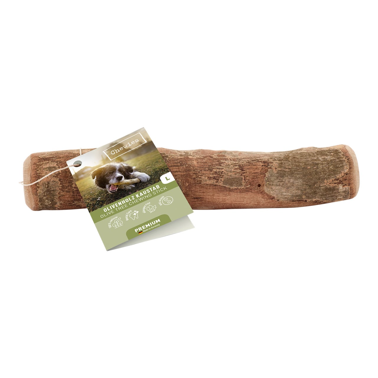 Chewies Kauwstaaf Olijfhout - Hondensnack - olijfhout - L Chewies Kauwstaaf Olijfhout - Hondensnack - olijfhout - L