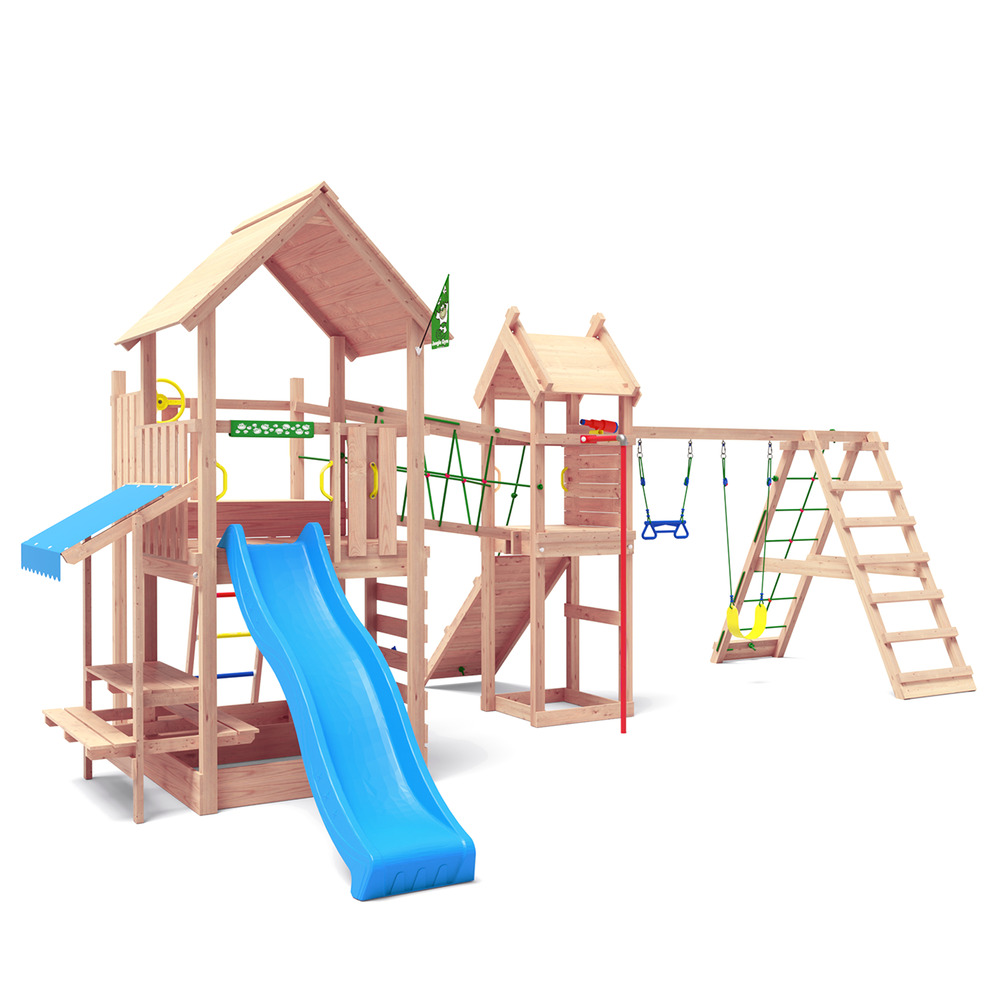 Jungle Gym Ulsteinv Douglas - Speeltoestel - Licht groen - Douglas hout