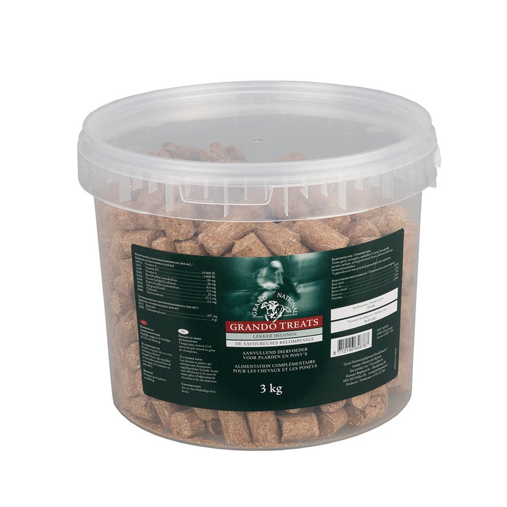 Grand National Grando Treats - Paardensnoepjes - 3 Kilogram - Naturel