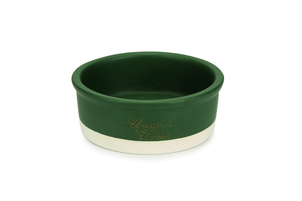 Beeztees Keramiek Joa - Voer en drinkbak - Groen - 16 cm