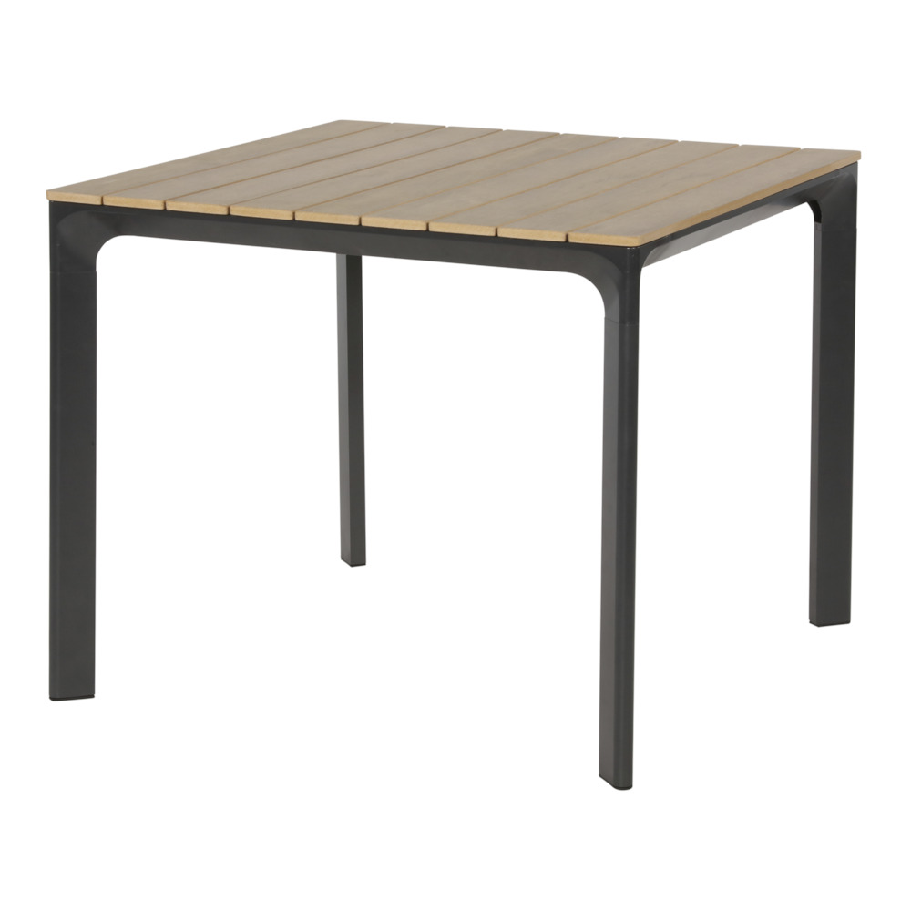 Lesli Living Arezzo - Tuintafel - Teaklook - 1x90x90 cm