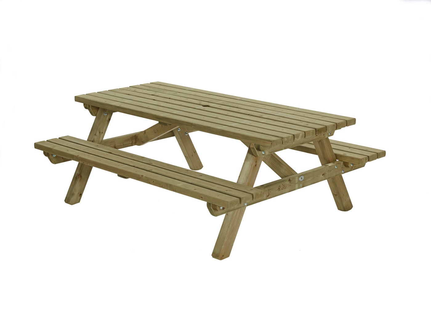 Talen   - Picknicktafel - Bruin - 76x160x200 cm