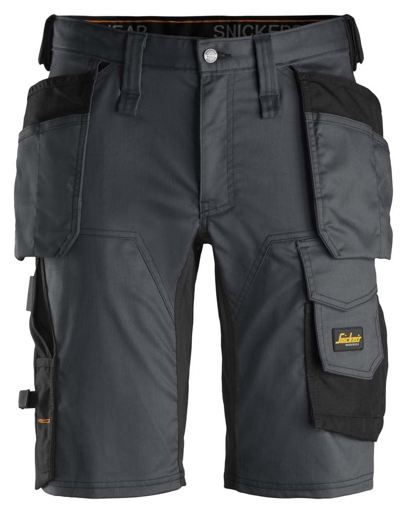 Snickers AllroundWork 6141 Stretch - Korte werkbroek - Grijs - 62