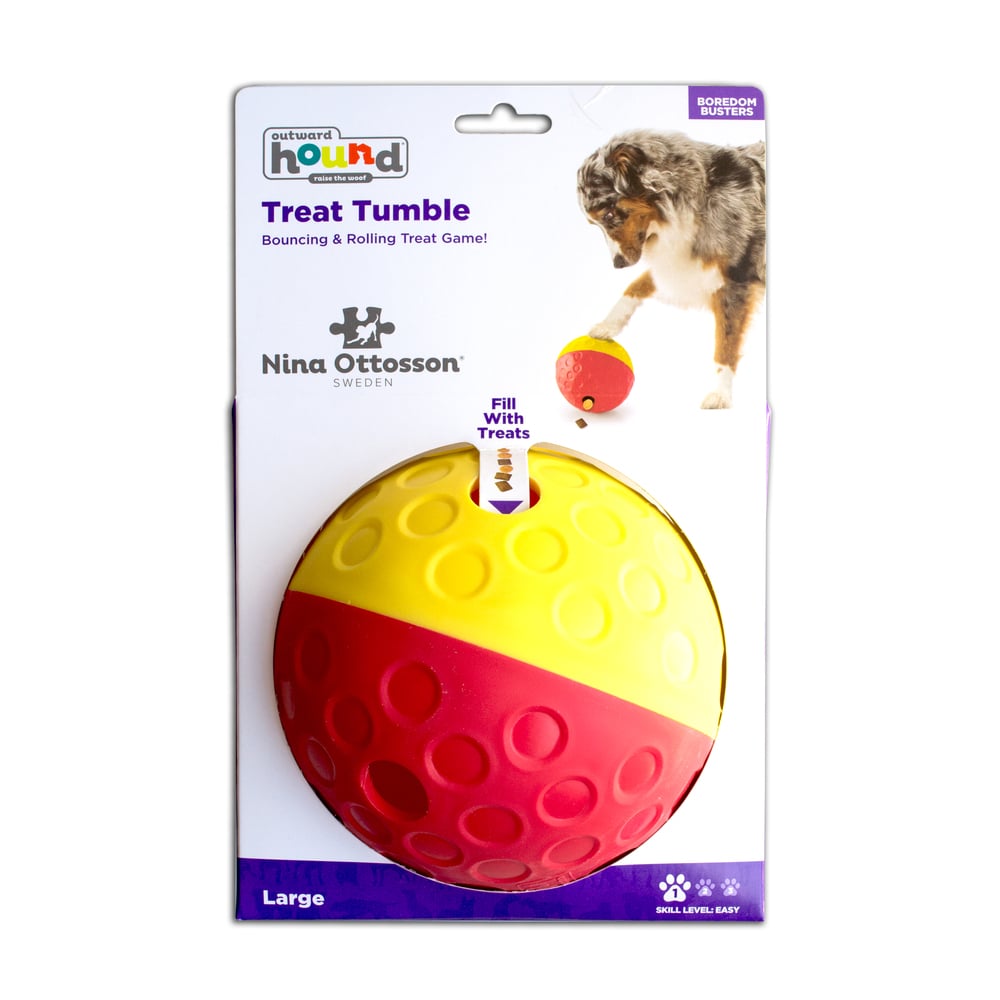 Nina Ottosson Treat Tumble - Puzzel - Hondenspeelgoed - roze - 14.6x25.4x15.9 cm - L Nina Ottosson Treat Tumble - Puzzel - Hondenspeelgoed - roze - 14.6x25.4x15.9 cm - L