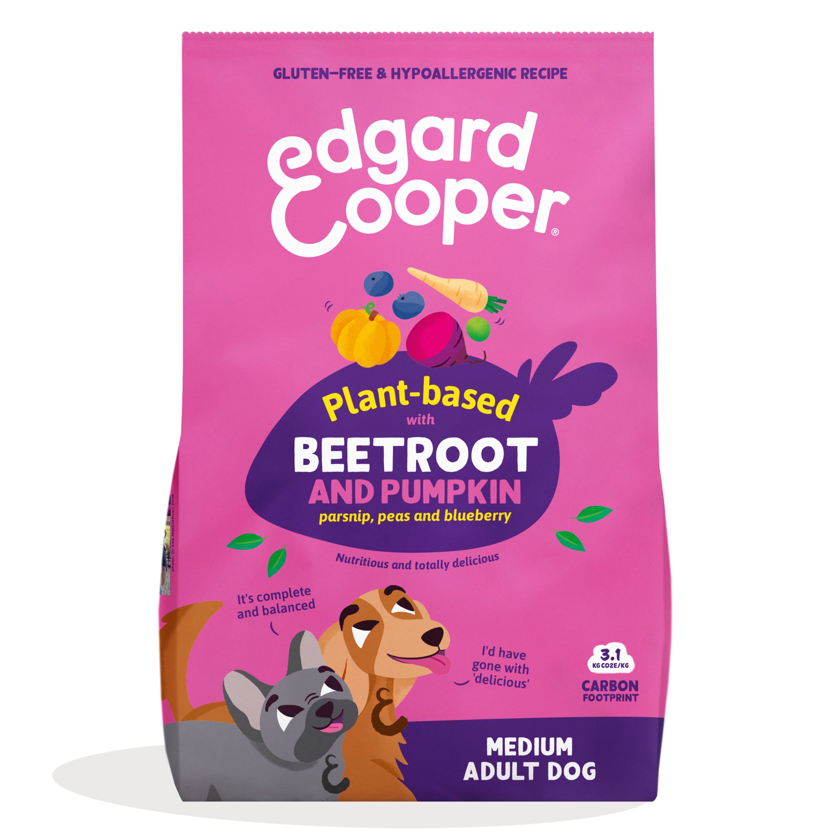Edgard & Cooper Adult - Hondenvoer - 2.5 Kilogram - pompoen, rode biet