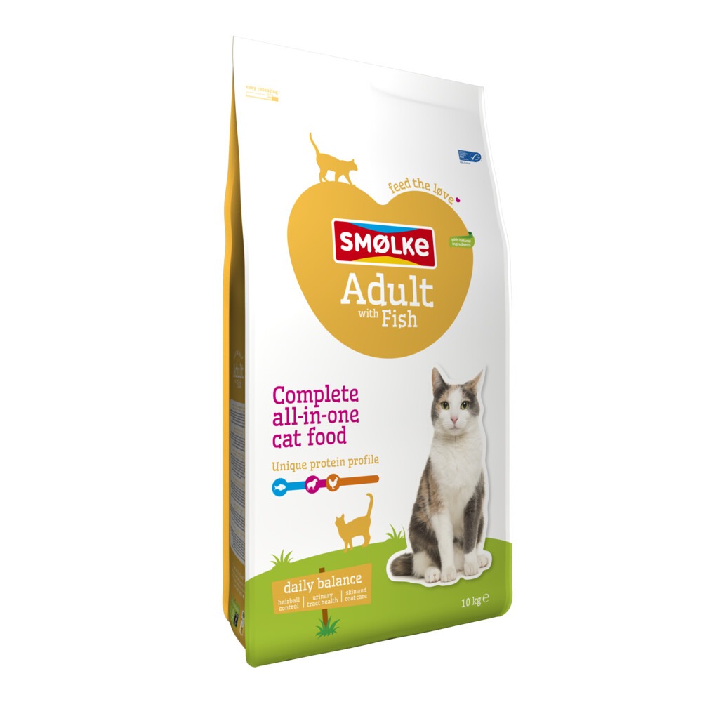 Smölke Adult - Kattenvoer - 10 Kilogram - vis