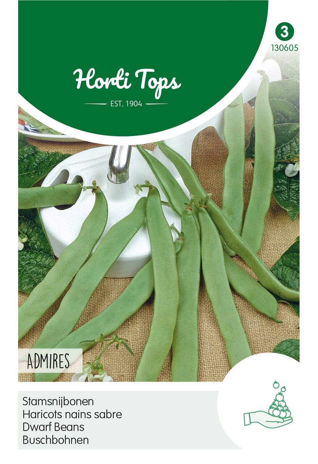 Hortitops Stamsnijboon Admires Phaseolus vulgaris - Groentezaden - 25 Gram