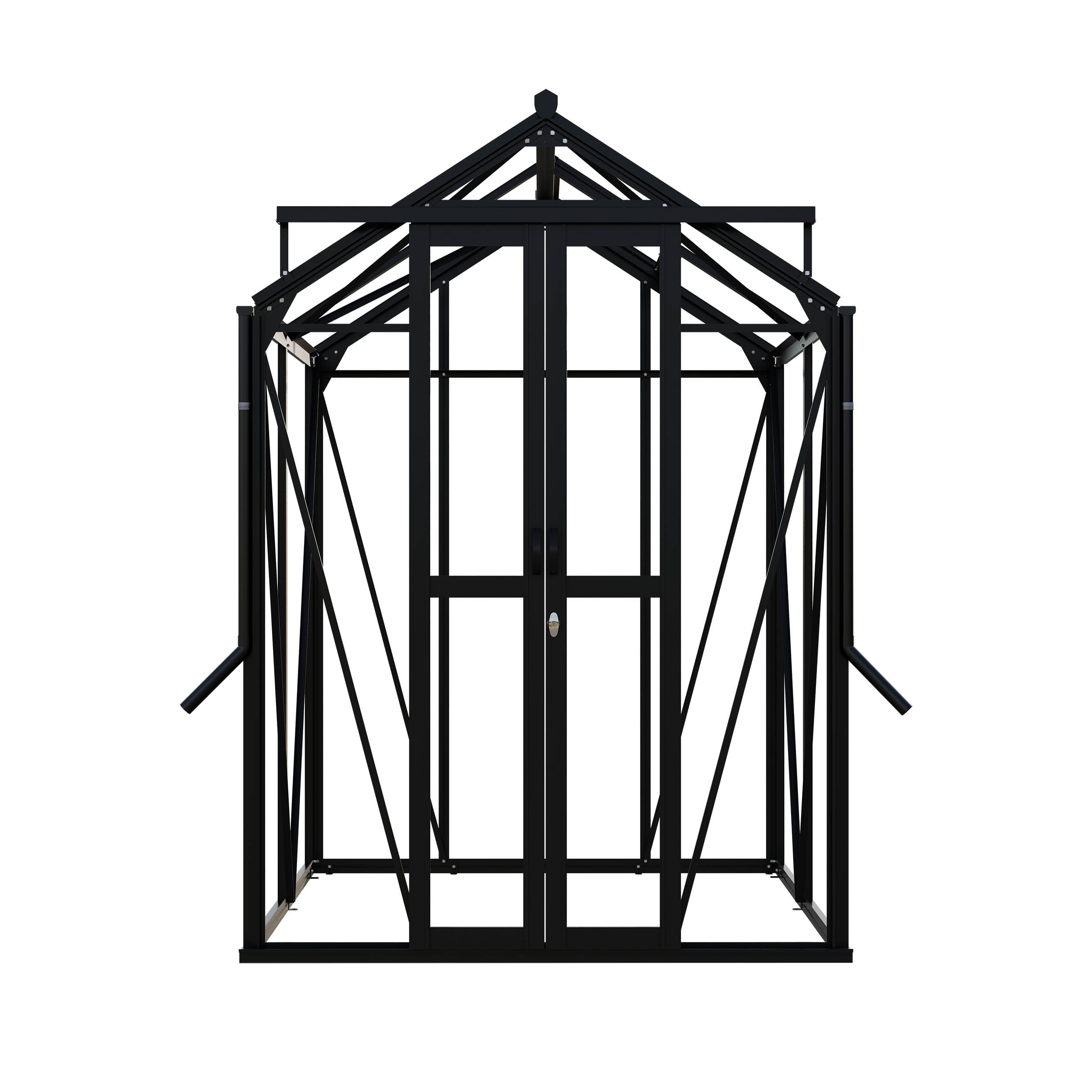 Royal Well Anne I Full Options - Tuinkas - Zwart - 211.2x149.8x150.7 cm - 3 mm