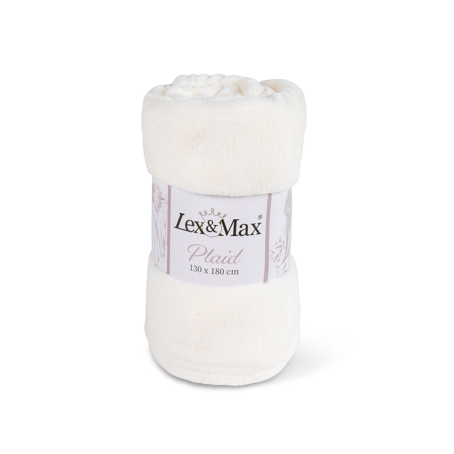 Lex & Max Fleeceplaid - Hondendeken - Wit - 1x180x130 cm Lex & Max Fleeceplaid - Hondendeken - Wit - 1x180x130 cm