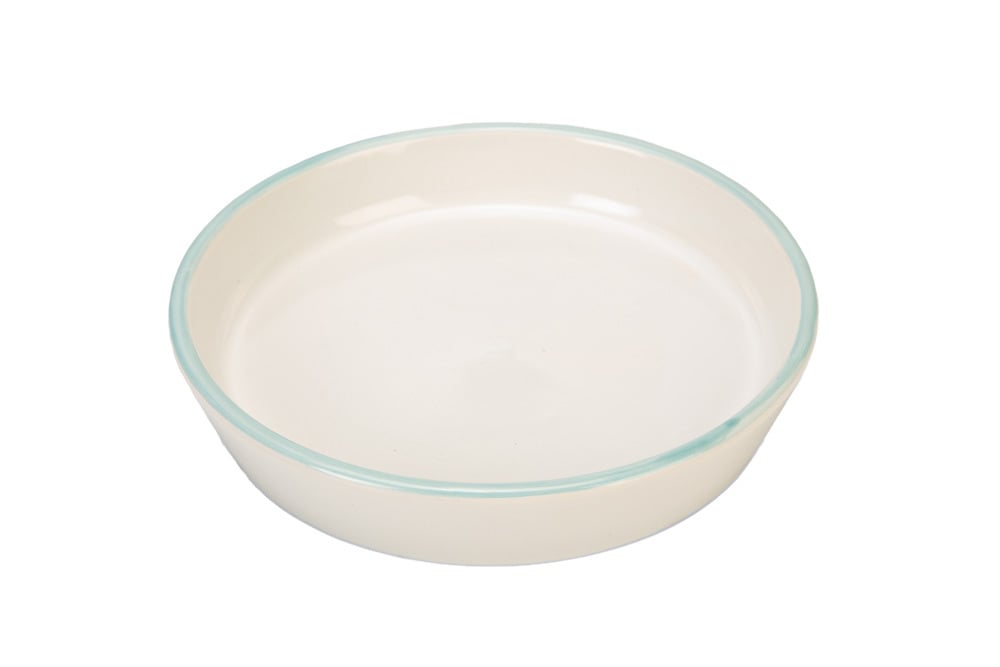 Beeztees Zina Kitten - Voer en drinkbak - 0.4 l - Wit/Blauw - 4x17.5x1.8 cm