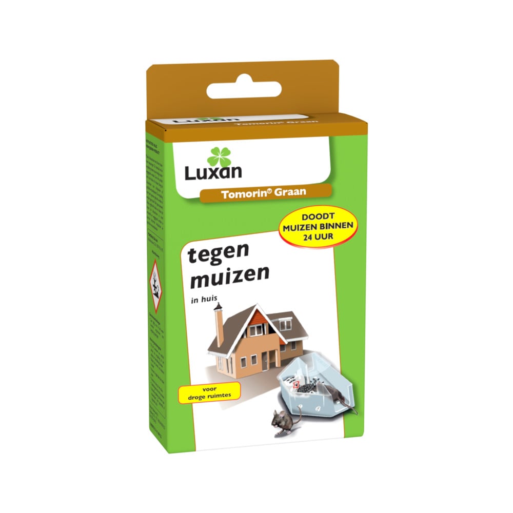 Luxan tegen muizen Tomorin Graan - Muizengif - 2 Stuks