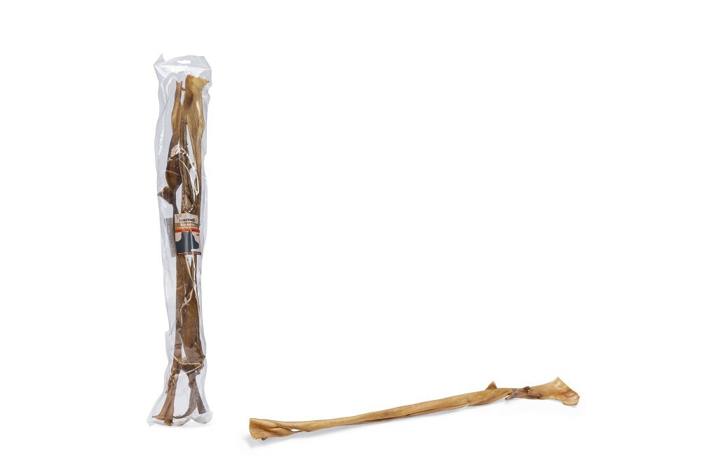 Beeztees Runderkophuid - Hondensnack - 3 Stuks - rund - XL