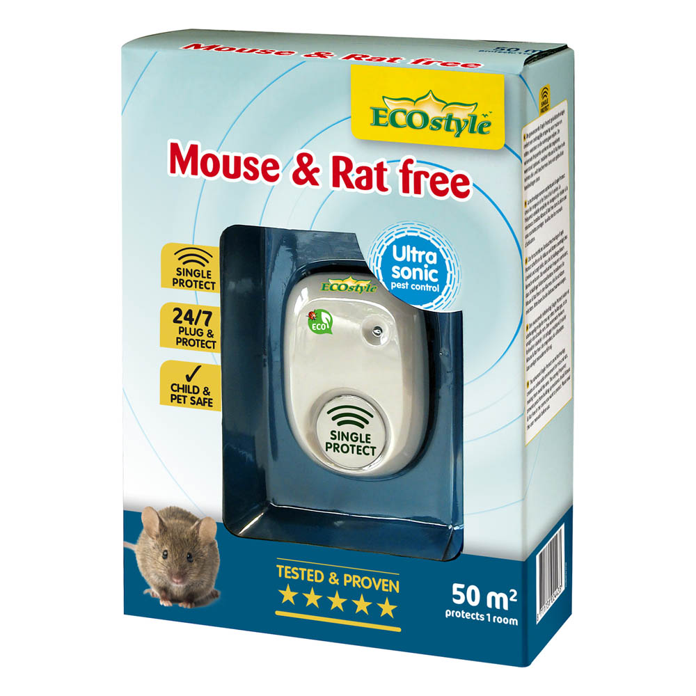 ECOstyle Mouse & Rat free 80+30 m² - Tegen muizen en ratten - 110 m2 - 110 m2 ECOstyle Mouse & Rat free 80+30 m² - Tegen muizen en ratten - 110 m2 - 110 m2