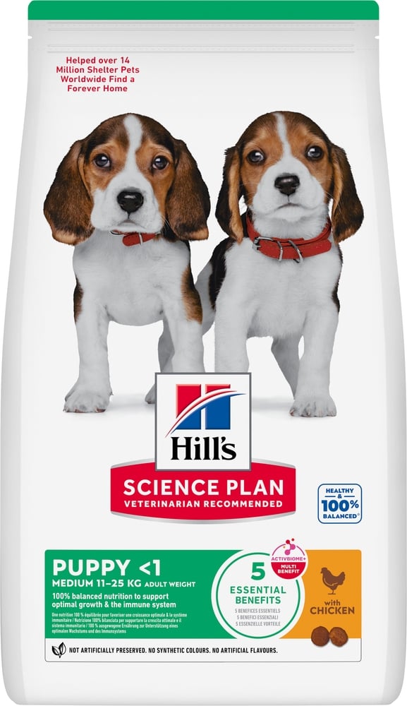 Hill's Science Plan Puppy Medium - Hondenvoer - 2.5 Kilogram - kip Hill's Science Plan Puppy Medium - Hondenvoer - 2.5 Kilogram - kip